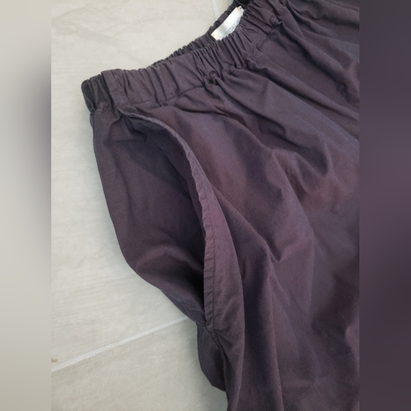 NWOT Krista Larson Taffeta Ruffle Wide Leg Pants One Size - Picture 8 of 12